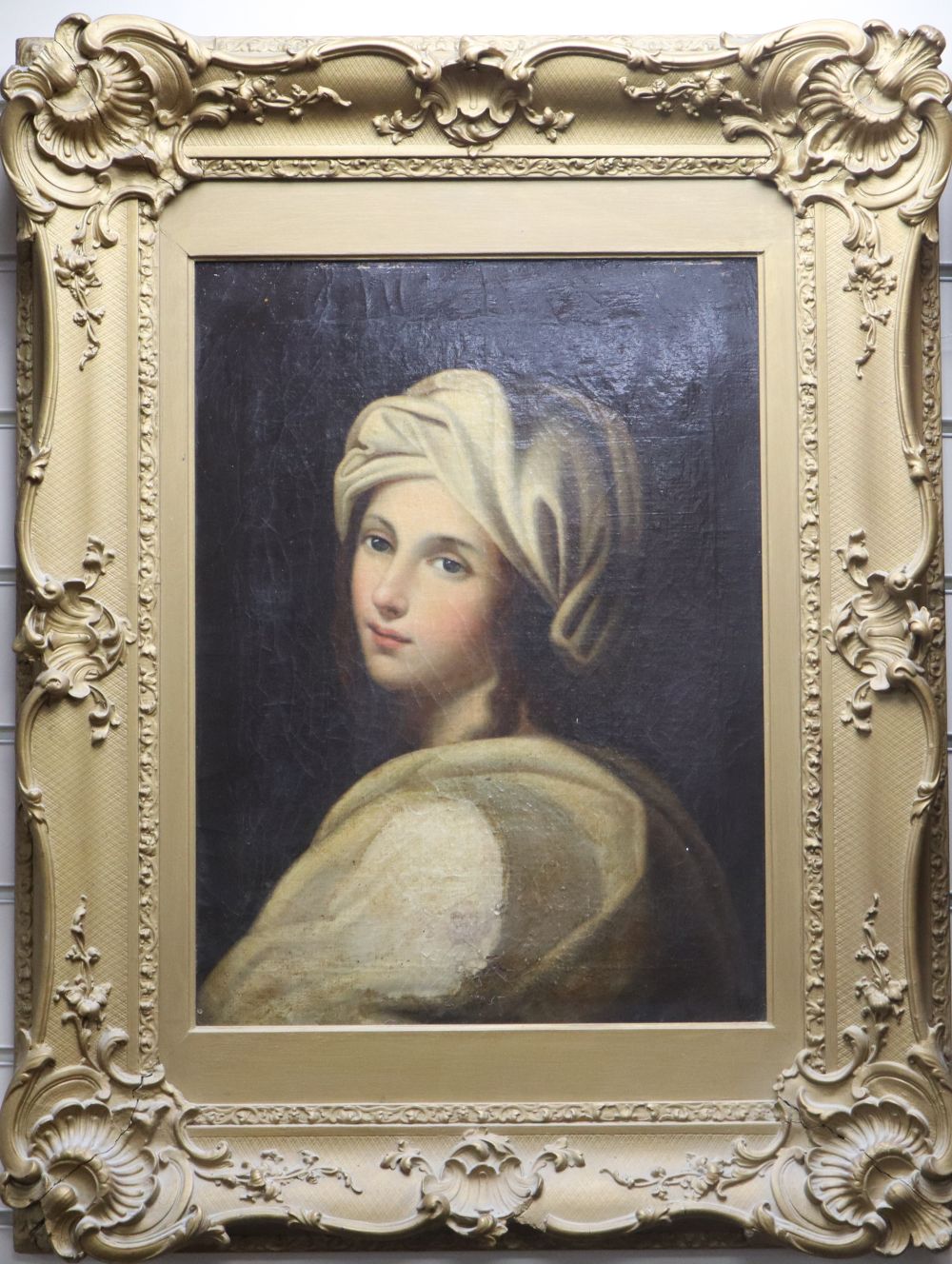 After Guido Reni (1575-1642), Portrait of Beatrice Cenci, oil on canvas, 47cm x 35cm